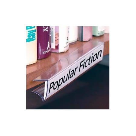 Aigner Index Shelf Clip Label Holder, 7/8" x 6", Clear, For 3/4" Thick Shelving (10 pcs/pkg) WSC-1006